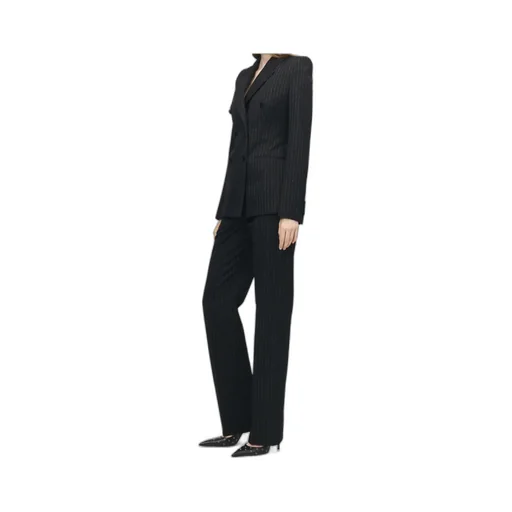 Alexander Mcqueen Pinstriped Double Breasted Jacket
