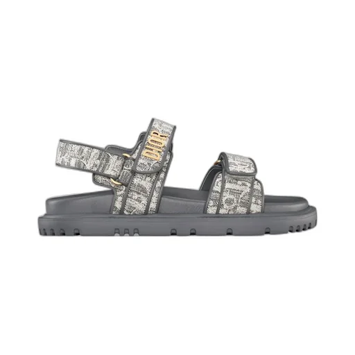 Christian Dior Dioract Logo Plaque Sandals