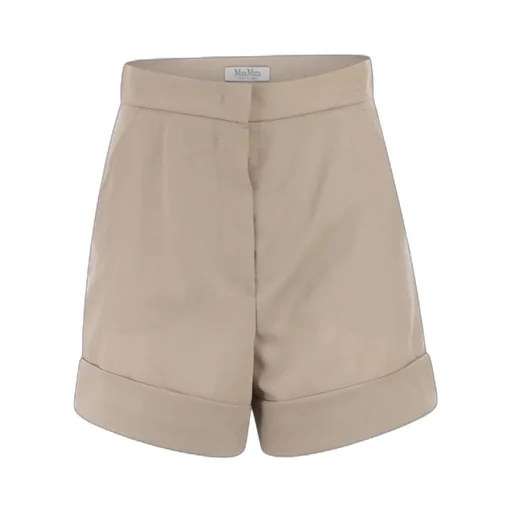 Wool, Mohair And Silk Canvas Shorts