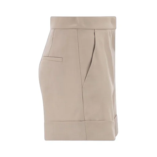 Wool, Mohair And Silk Canvas Shorts