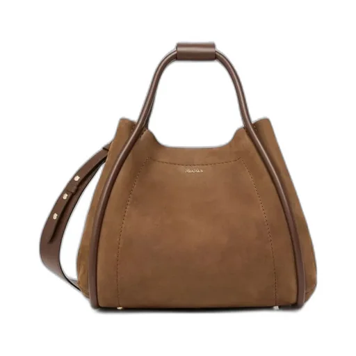 Small Nubuck Leather Marine Bag