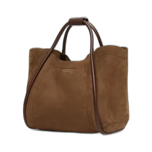 Small Nubuck Leather Marine Bag