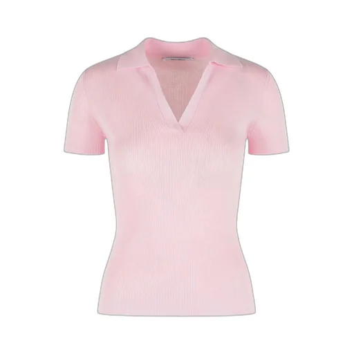 Ribbed Wool Polo Shirt