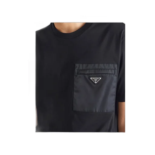 Re-Nylon And Jersey T-Shirt