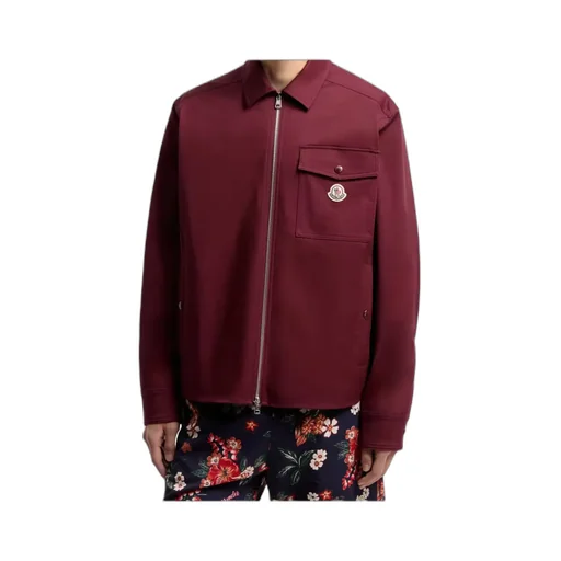 Cotton Blend Gabardine Shirt Jacket