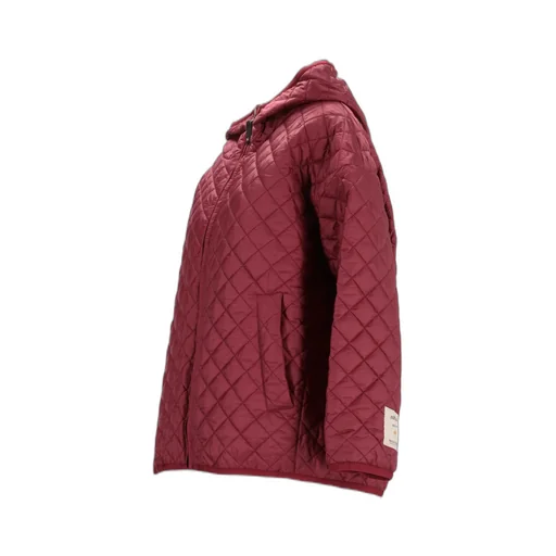 Quilted-Hooded Jacket