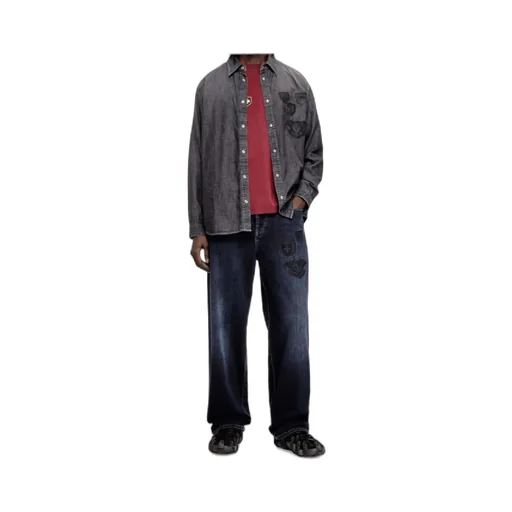 D-Simply-S15 Appliqué Denim Shirt