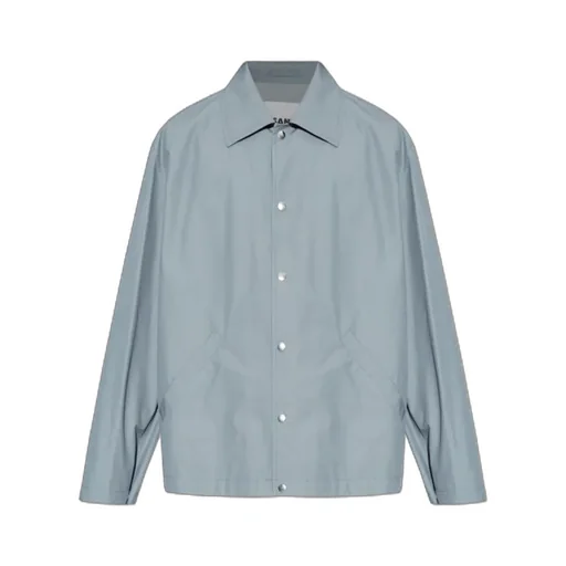 Jil Sander Logo Printed Button-Up Jacket