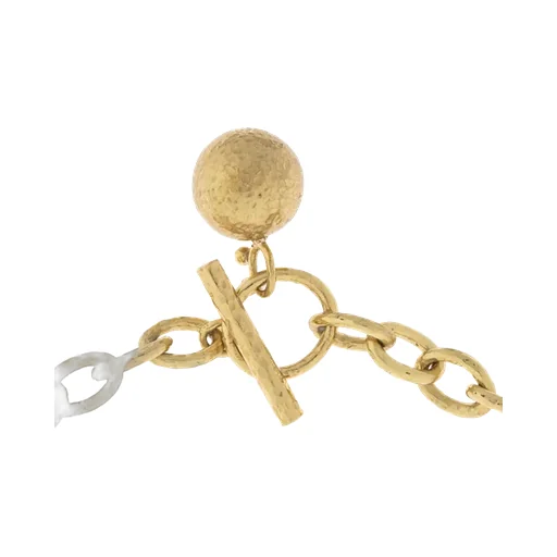 Chain-Link Ball-Pendant Necklace