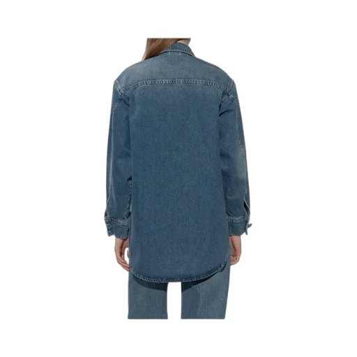 Allsaints Crystal-Embellished Denim Shirt