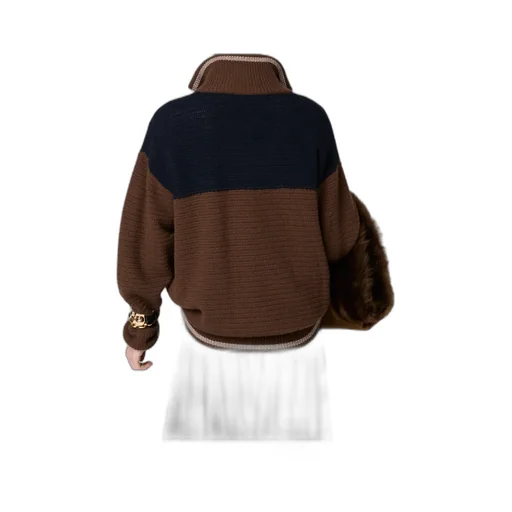 Cashmere Zipper Cardigan