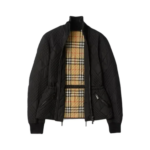 Micro Check-Stitch Nylon Wakerley Jacket
