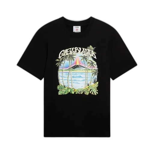 Casablanca Volcano Printed Classic T-Shirt