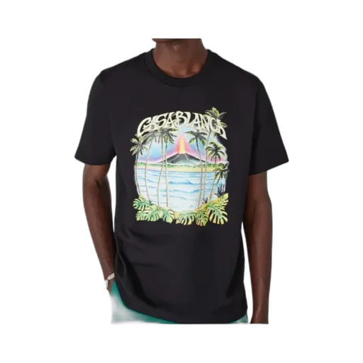 Casablanca Volcano Printed Classic T-Shirt