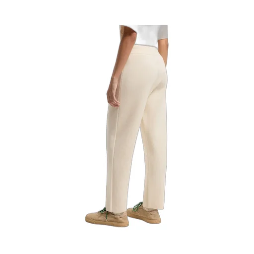 Wool & Cashmere Blend Cropped Jogging Trousers