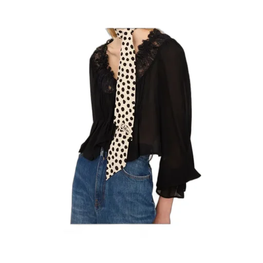 Chlo Spotted Bandeau Scarf