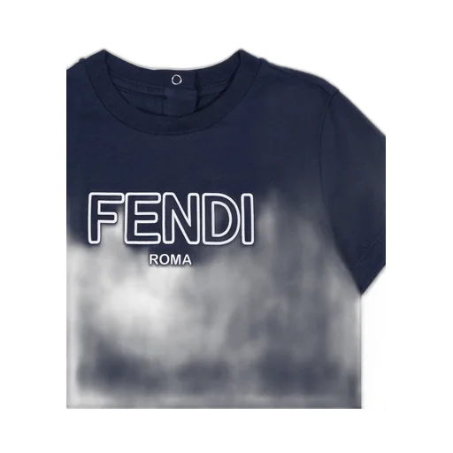 Fendi Kids Logo-Embossed Crewneck T-Shirt