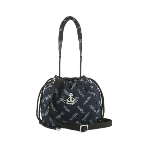 Logo Drawstring Bucket Bag