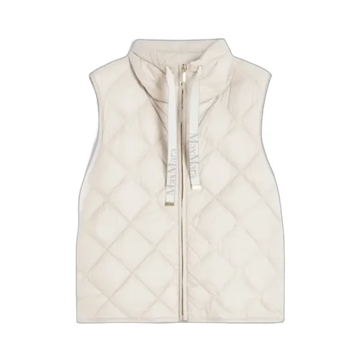Padded Water-Repellent Nylon Canvas Gilet - Sand