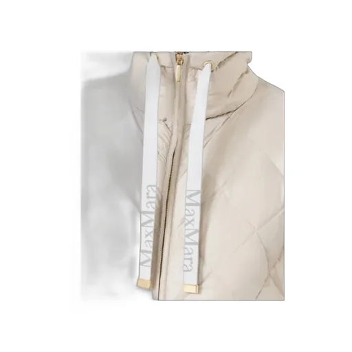 Padded Water-Repellent Nylon Canvas Gilet - Sand