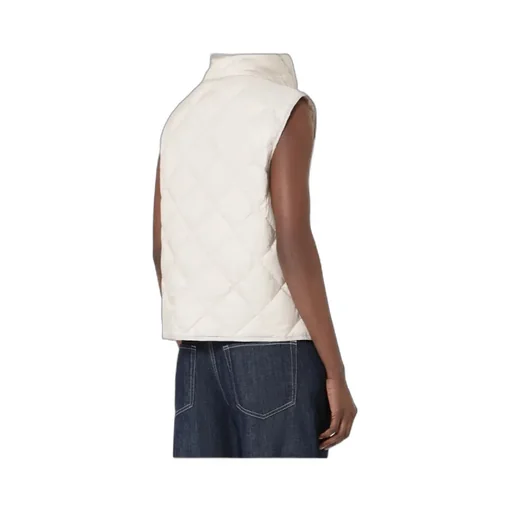 Padded Water-Repellent Nylon Canvas Gilet - Sand