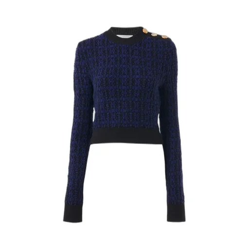 Boxy Mock-Neck Jumper In A Wool & Silk Knit