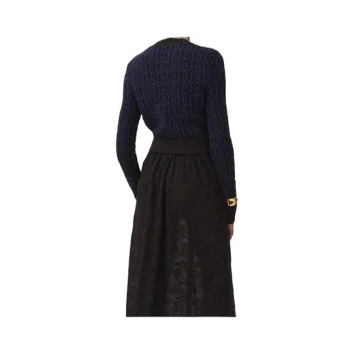 Boxy Mock-Neck Jumper In A Wool & Silk Knit