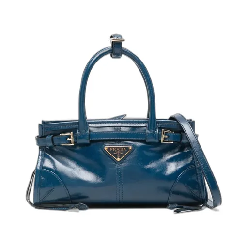 Mini Bonnie Buckle Leather Tote Bag