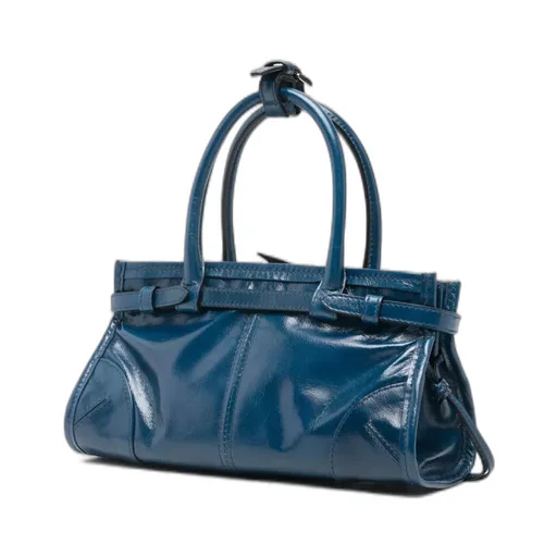 Mini Bonnie Buckle Leather Tote Bag