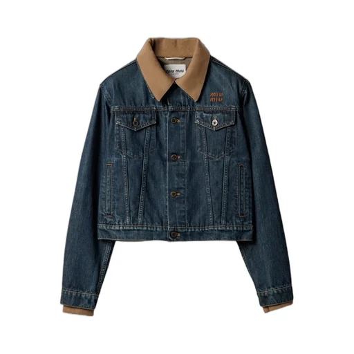Miu Miu Button-Up Denim Jacket