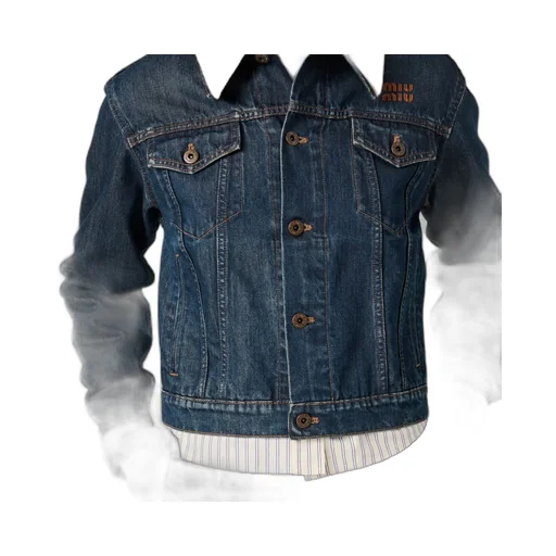 Miu Miu Button-Up Denim Jacket