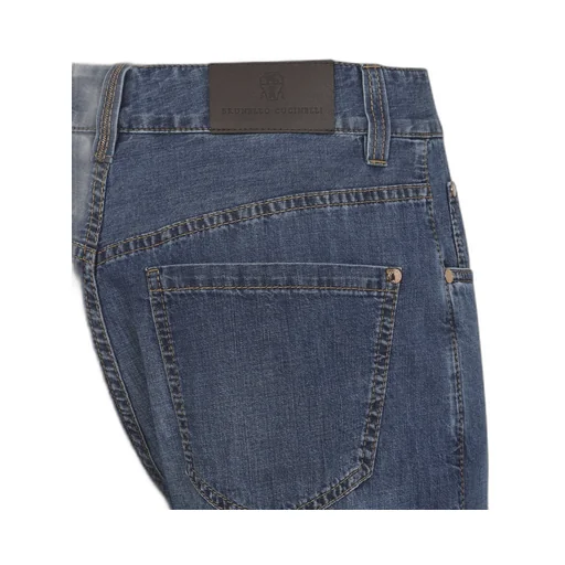 Brunello Cucinelli Logo Patch Boyfriend Jeans