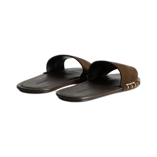 Loafer Mule Slides In Brown