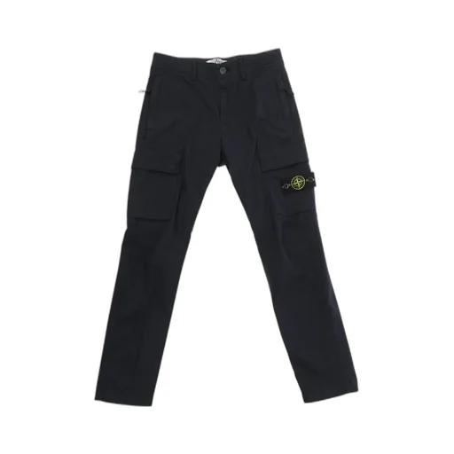 Stone Island Junior Logo Patch Cargo Trousers