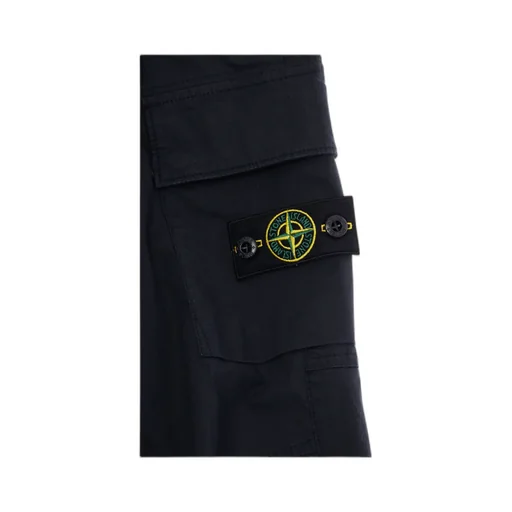 Stone Island Junior Logo Patch Cargo Trousers