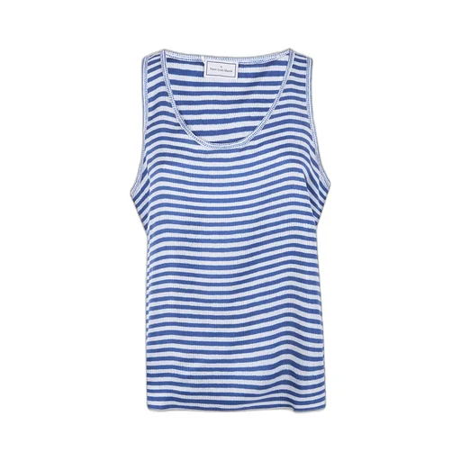 Striped Silk Tank Top
