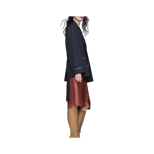 Maison Margiela Belted Piped Trim Blazer