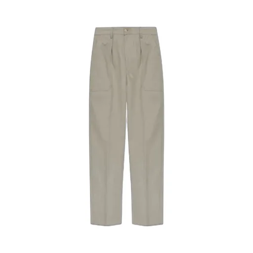 Eleventy Striped Straight-Leg Pants