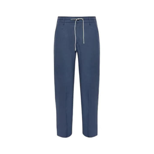 Eleventy Drawstring Creased Pants