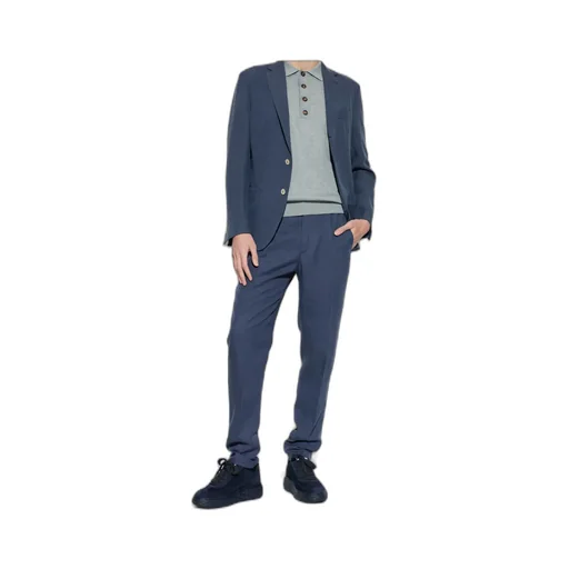 Eleventy Drawstring Creased Pants
