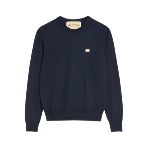 Valentino Vlogo Embroidered Crewneck Jumper