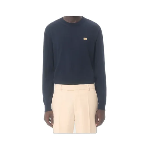 Valentino Vlogo Embroidered Crewneck Jumper