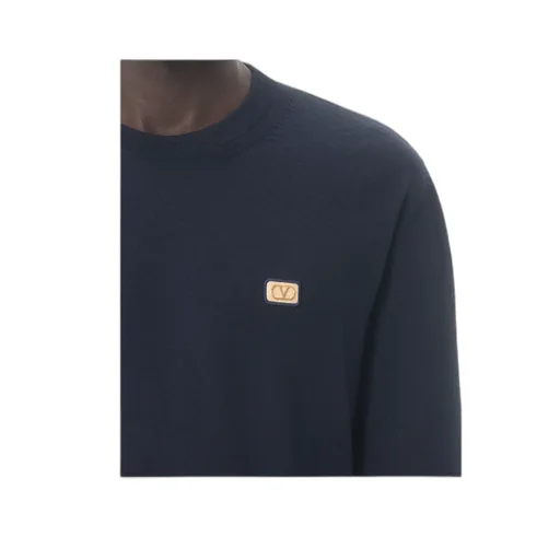 Valentino Vlogo Embroidered Crewneck Jumper