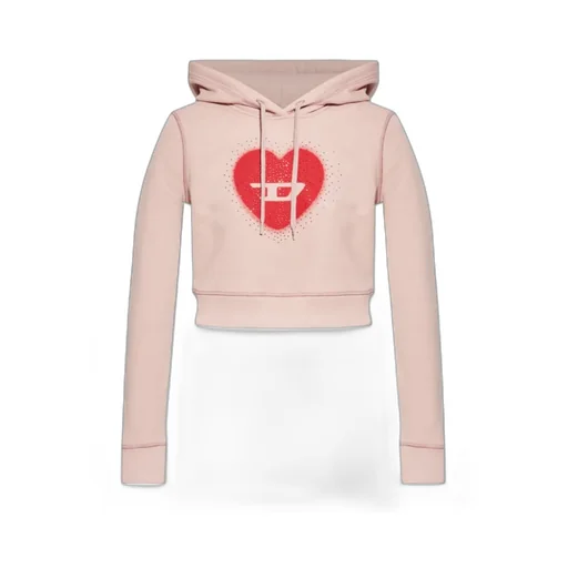 Diesel F-Slimmy-Hood Drawstring Cropped Hoodie