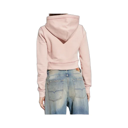 Diesel F-Slimmy-Hood Drawstring Cropped Hoodie