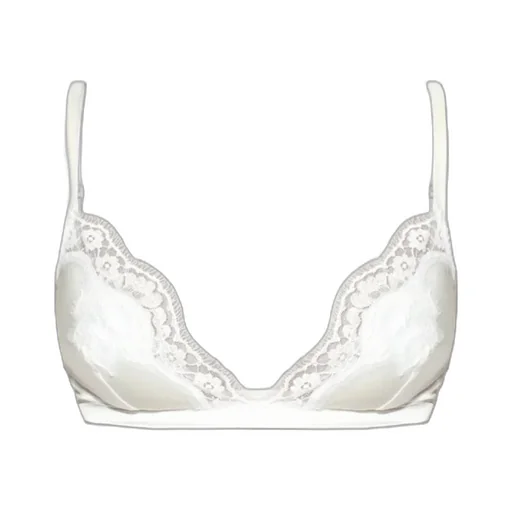 Dolce & Gabbana Lace Detailed Soft-Cup Satin Bra