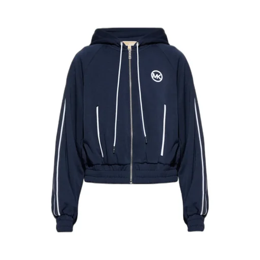 Michael Michael Kors Piqué Contrast Zip-Up Track Jacket