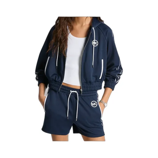 Michael Michael Kors Piqué Contrast Zip-Up Track Jacket