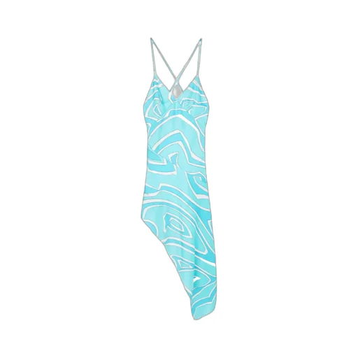 Labirinto-Print Silk Dress