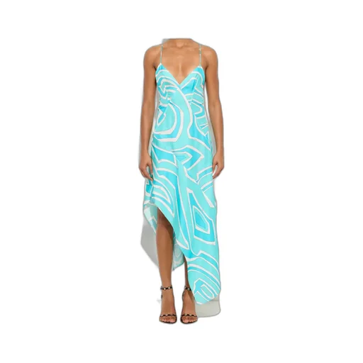 Labirinto-Print Silk Dress